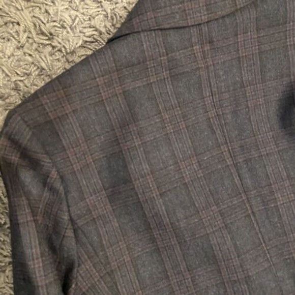 SANDRO Paris Oscar Plaid Double Breasted Blazer Jacket Size 38 Wool Blend $520.0 - Picture 16 of 16